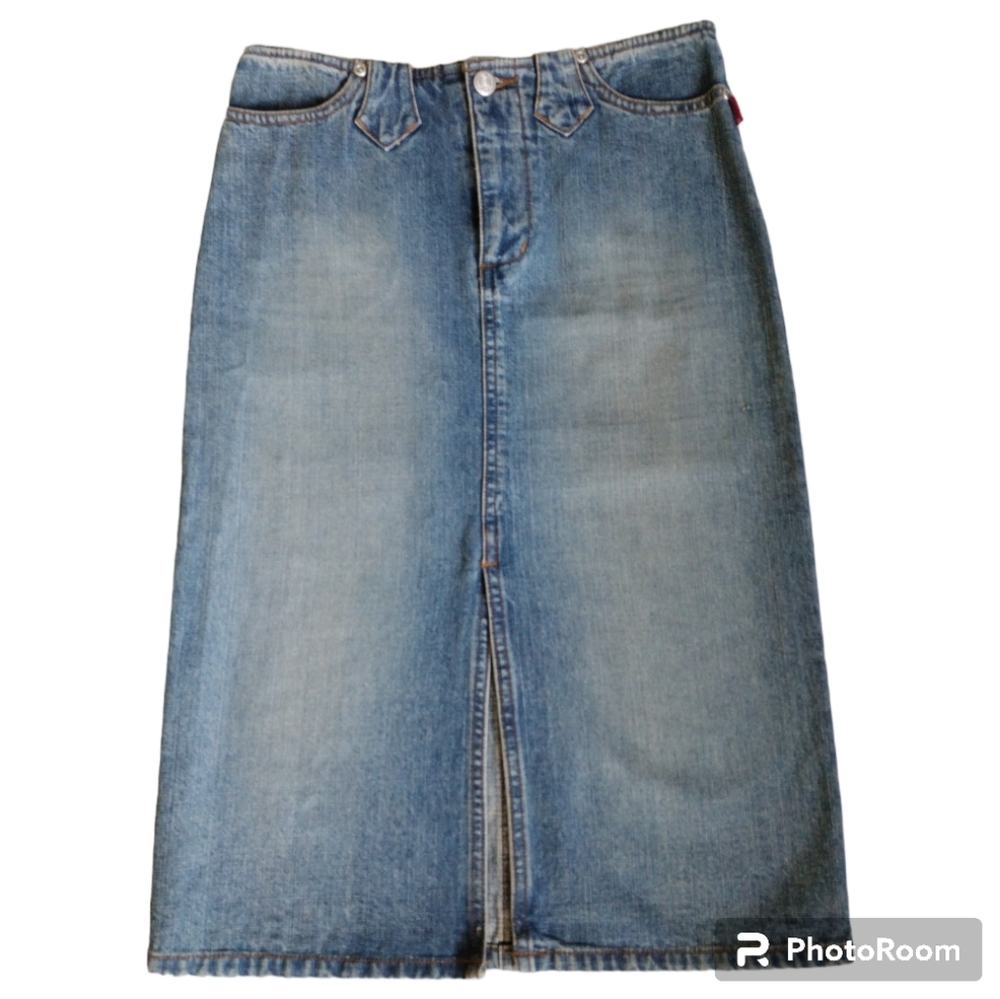 Vintage Denim Pencil Skirt by Smith's Dungarees Jeans 1906 Size 26 ( Small)